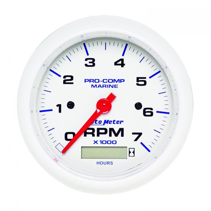 Autometer Marine White 3-3/8in Gauge - 100PSI 200706