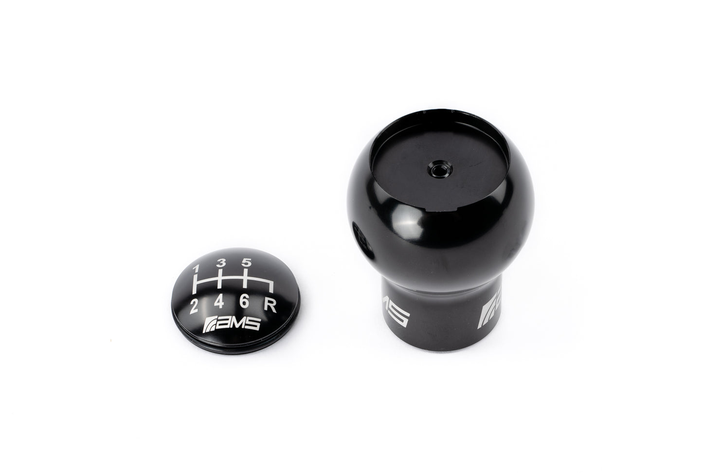 AMS Performance AMS.50.06.0002-1 SUBARU WRX/STI 6-SPEED BILLET SHIFT KNOB (INCL. RED, BLACK, & SILVER CAPS) AMS