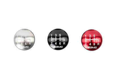 AMS Performance AMS.50.06.0002-1 SUBARU WRX/STI 6-SPEED BILLET SHIFT KNOB (INCL. RED, BLACK, & SILVER CAPS) AMS