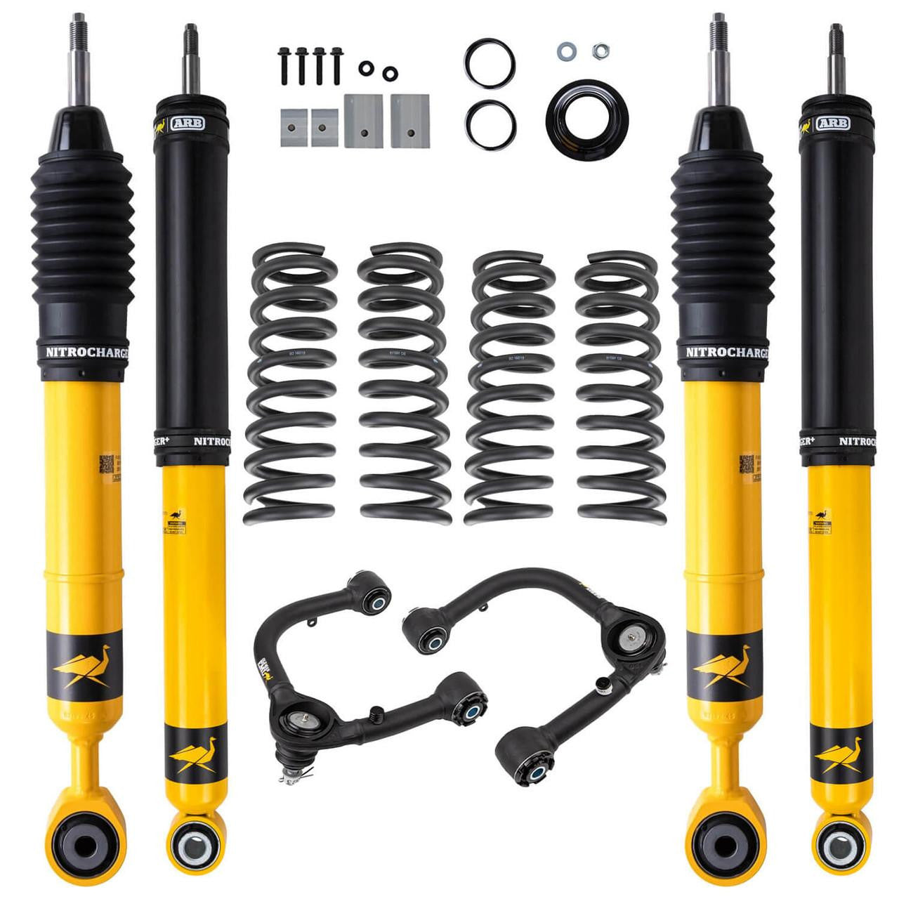 ARB / OME 22-25 Toyota Tundra Front & Rear Nitrocharger Plus Kit w/ UCA (3in/0lbs FR - 2in/0lbs RR)