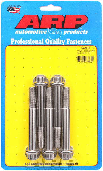 ARP M12 x 1.50 x 90mm 12pt SS Bolts (Pack of 5)