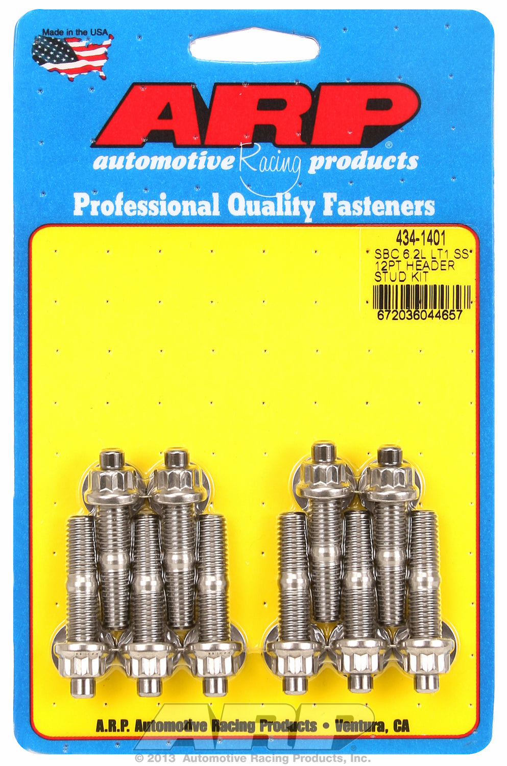 ARP SB Chevy 3/8 12pt SS Header Stud Kit