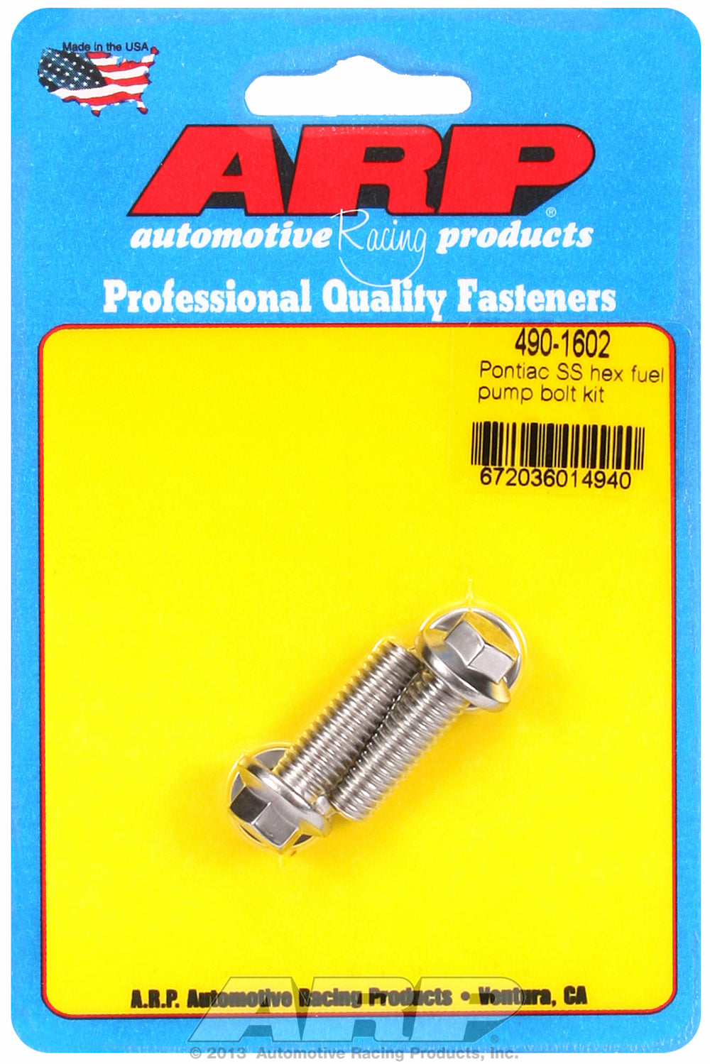 ARP Pontiac SS Hex Fuel Pump Bolt Kit
