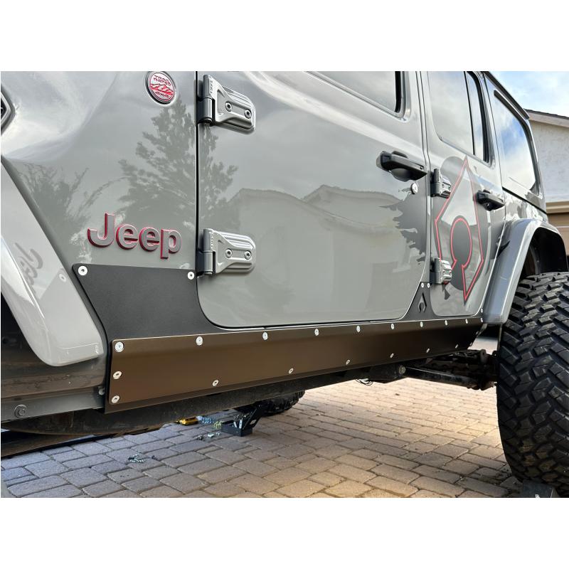 Artec Industries 18-25 Jeep Wrangler JLU Wrangler Jlu Boatside Steel & Aluminum Rocker Armor