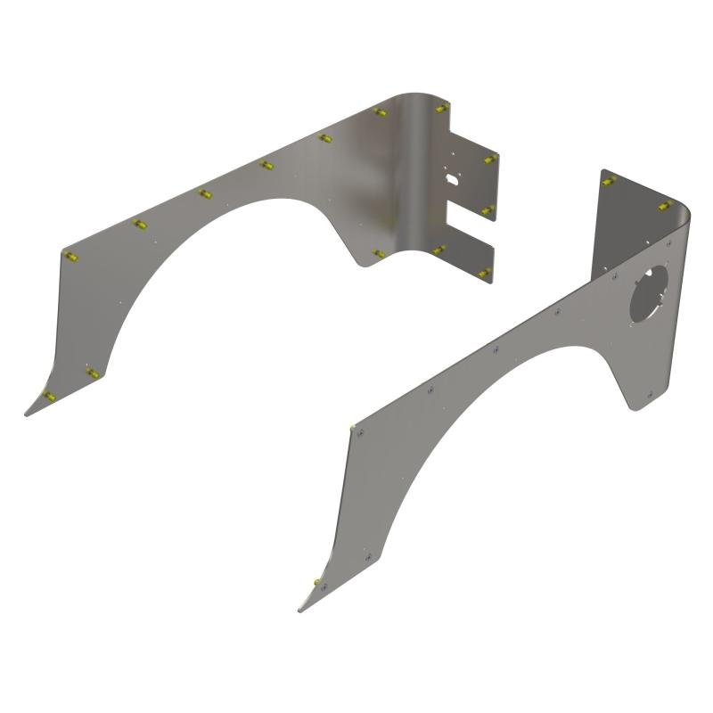 Artec Industries 97-06 Jeep Wrangler TJStandard Rear Corner Armor Aluminum