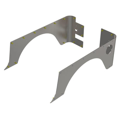 Artec Industries 97-06 Jeep Wrangler TJStandard Rear Corner Armor Aluminum