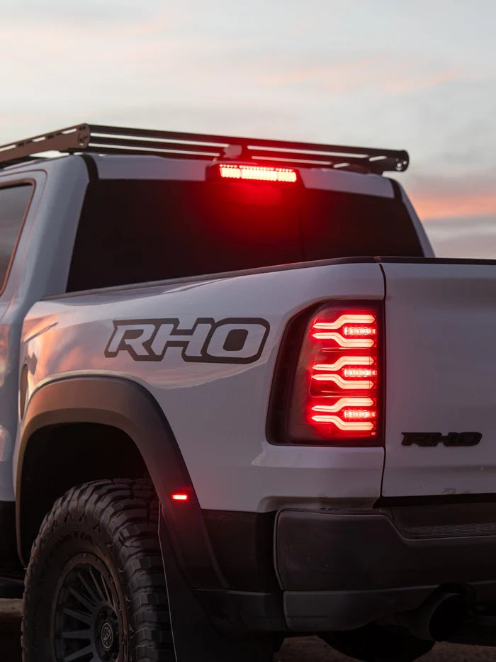 AlphaRex 220086 NOVA-Series Prismatic LED third brake light for 2019-2026 Ram 1500 with black housing and smoked lens