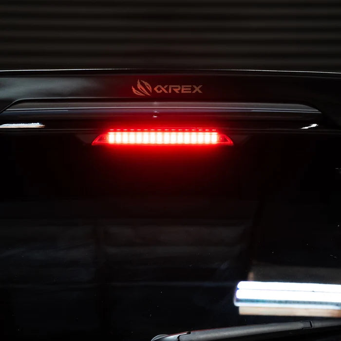 AlphaRex 220089 NOVA-Series Prismatic LED third brake light for select 2024-2026 Toyota and Lexus models with Alpha-Black housing and smoked lens