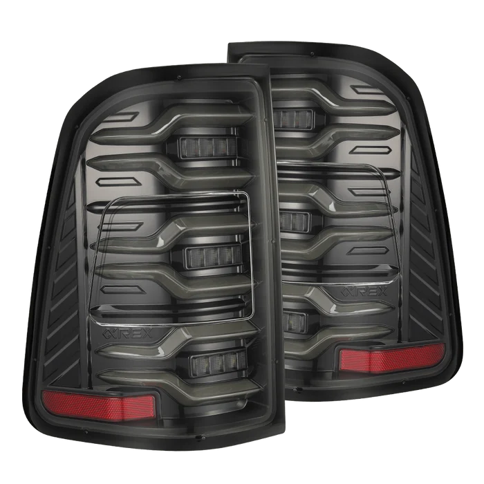 Alpharex 2025 Dodge Ram 1500 Luxx-Series LED Tail Lights - Alpha Black