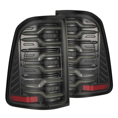 Alpharex 2025 Dodge Ram 1500 Luxx-Series LED Tail Lights - Alpha Black