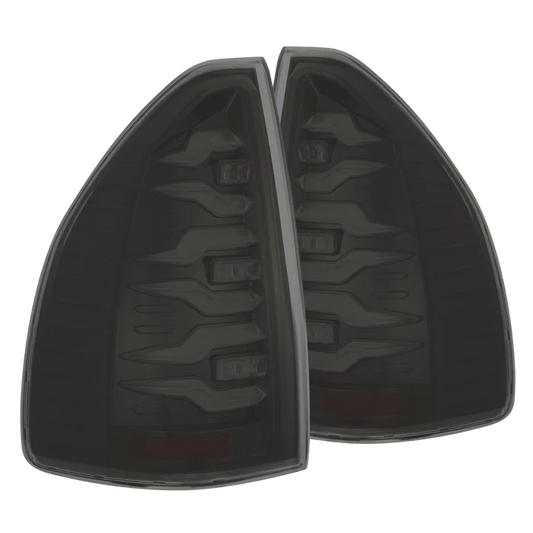 AlphaRex 678009 LUXX-Series LED tail lights for 2003-2009 Lexus GX 470 with black housing and smoked lenses