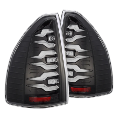 AlphaRex 678012 LUXX-Series LED tail lights for 2003-2009 Lexus GX 470 with black housing and clear lenses