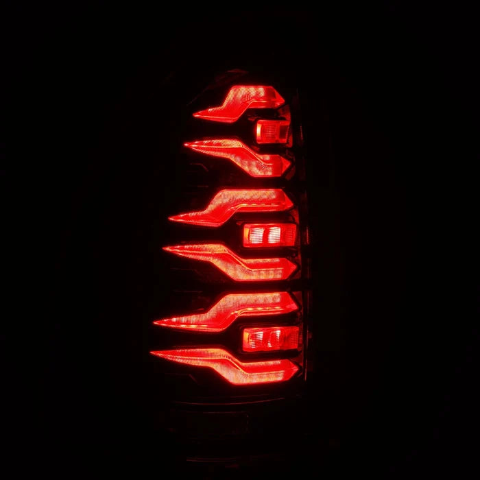 AlphaRex 678012 LUXX-Series LED tail lights for 2003-2009 Lexus GX 470 with black housing and clear lenses