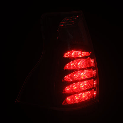 AlphaRex 678015 PRO-Series LED tail lights for 2014-2023 Lexus GX 460 with black housing and clear lenses