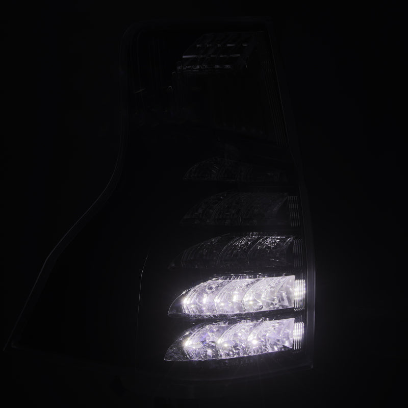 AlphaRex 678015 PRO-Series LED tail lights for 2014-2023 Lexus GX 460 with black housing and clear lenses