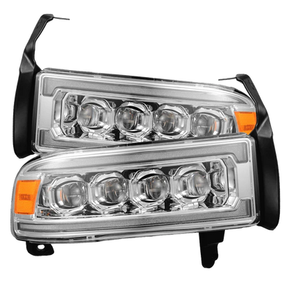 AlphaRex 880351 NOVA LED headlights for 1994-2002 Dodge Ram, Chrome