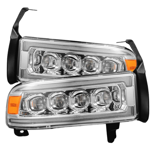 AlphaRex 880351 NOVA LED headlights for 1994-2002 Dodge Ram, Chrome