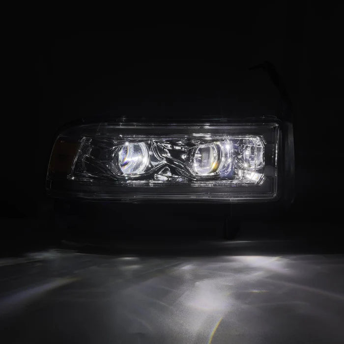 AlphaRex 94-01 Dodge Ram 1500 LUXX LED Headlights Chrome w/ Activ. Light Seq. Signal and SB DRL
