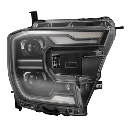 AlphaRex 880903 LUXX-Series LED projector headlights for 2024-2026 Ford Ranger and Ranger Raptor with black housings and selectable white or amber DRLs