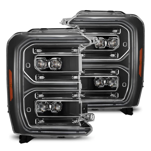 AlphaRex 23-26 Ford F-250 SD NOVA LED Proj Headlights Blk w/Activ Light/Seq Signal/Switchback
