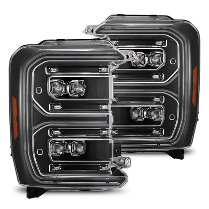 AlphaRex 23-26 Ford F-250 SD NOVA LED Proj Headlights Blk w/Activ Light/Seq Signal/Switchback