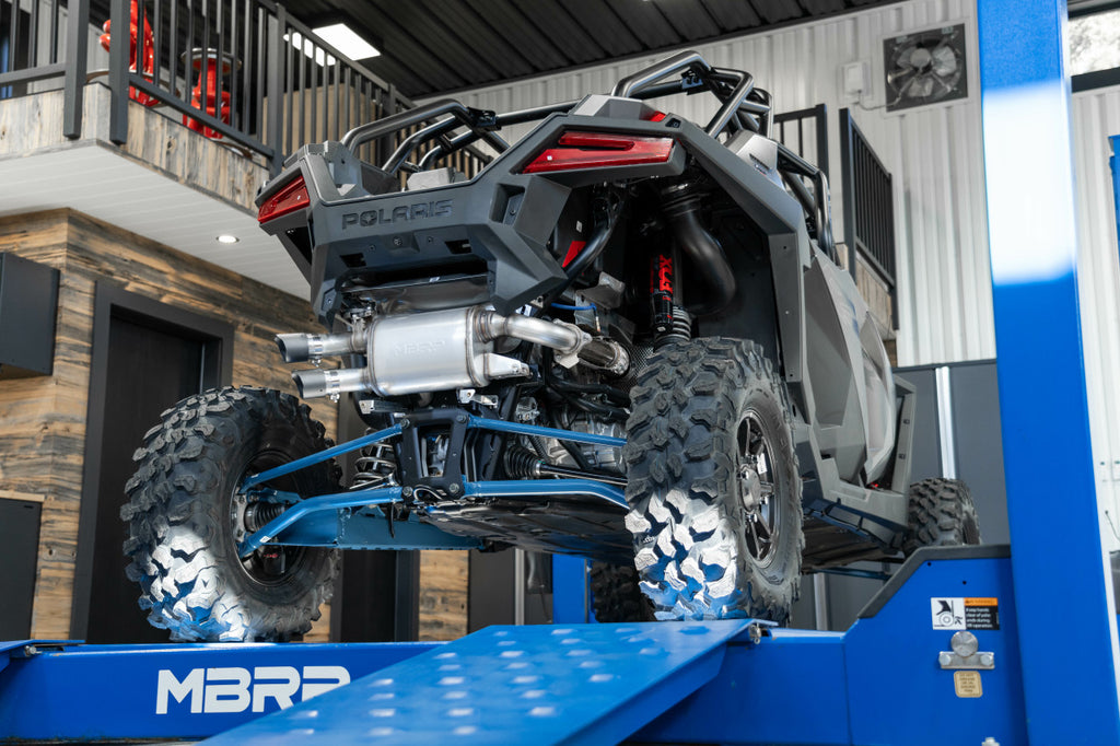 MBRP 2.5" Slip-on, Active Exhaust, Dual out 2020-2023 Polaris RZR PRO XP