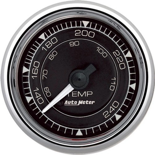 Autometer Chrono 2-1/16in 240 Degree Temperature Mechanical Gauge - Chrome 9732