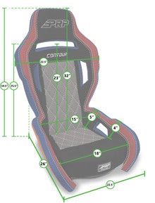 PRP Contour Suspension Seat - Custom