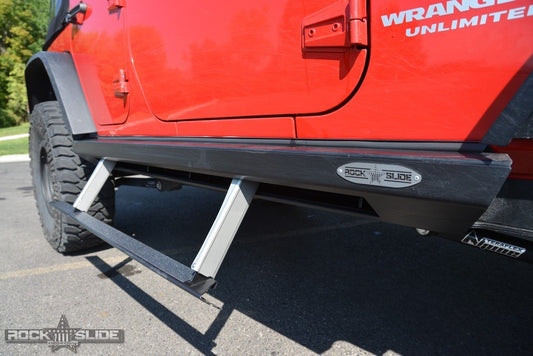 Rock Slide 07-18 Jeep Jk 4 Door Jk 4D Step Sliders (2 Boxes)