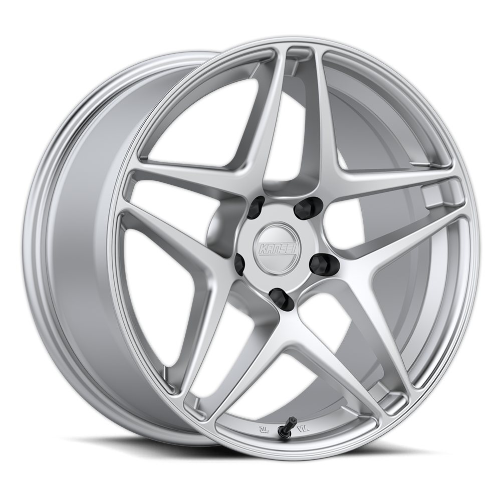 Kansei K15H Astro 19x8.5in / 5x108 BP / 35mm Offset / 73.1mm Bore - Hyper Silver Wheel