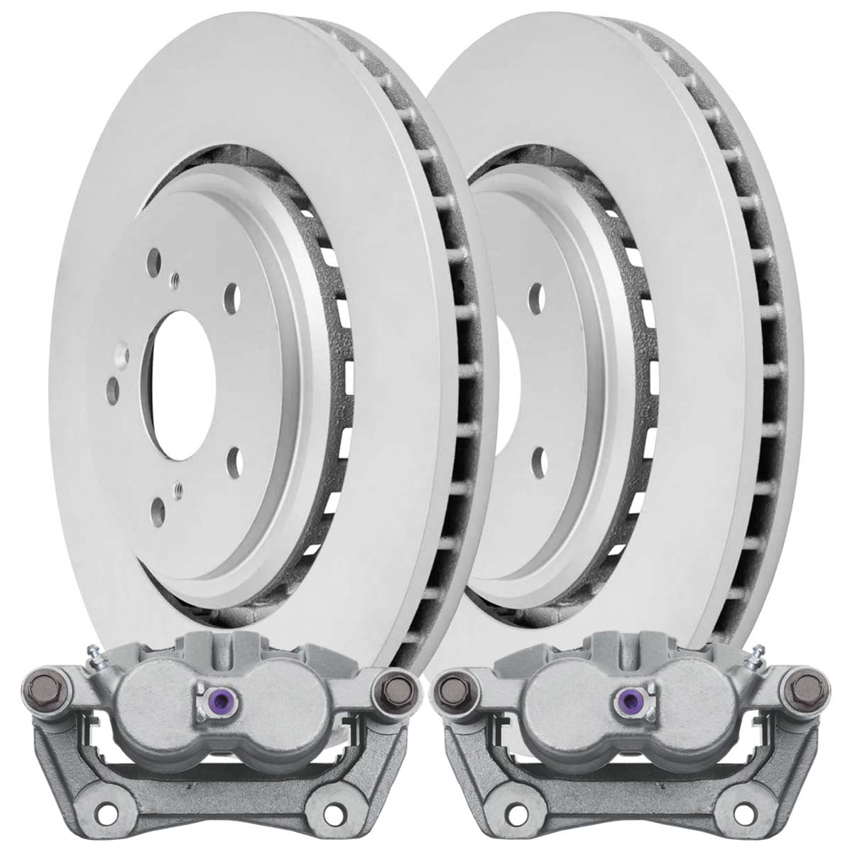Power Stop 16-19 Subaru Legacy Front and Rear Semi-Coated Rotor Kit
