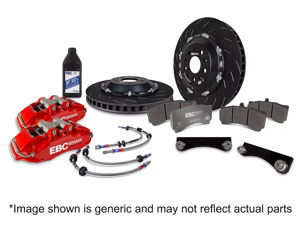 EBC Racing 2023+ Nissan 400Z Red Apollo-6 Calipers 380mm Rotors Front Big Brake Kit