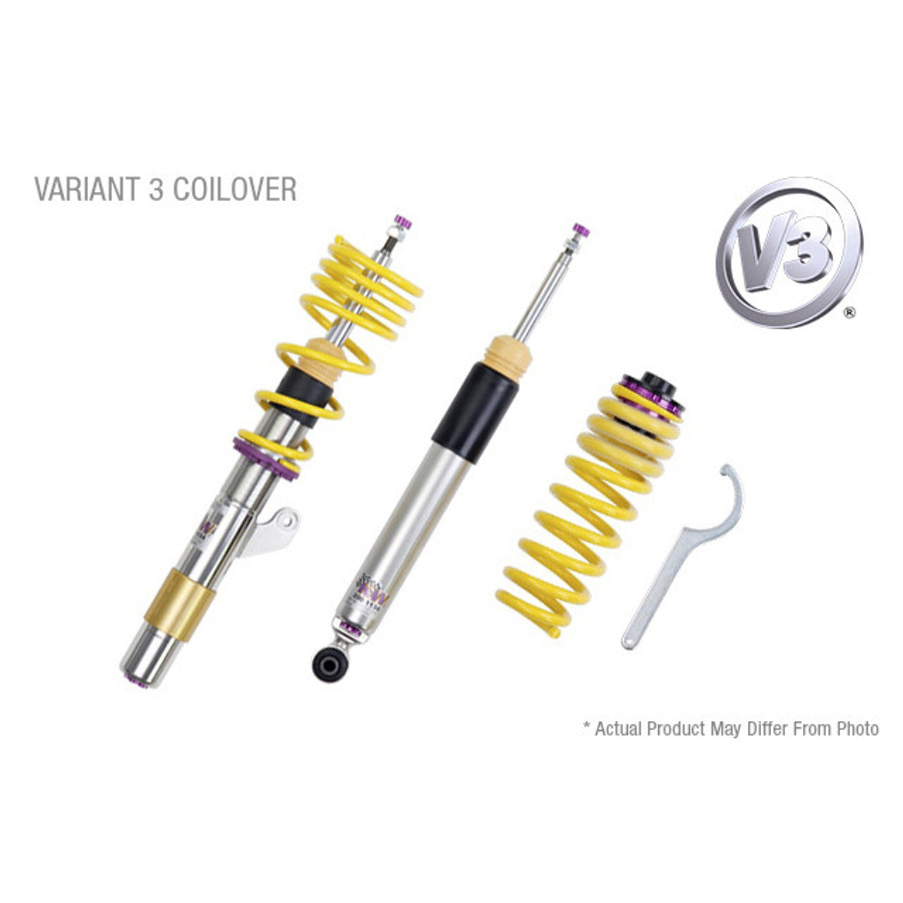 KW Coilover Kit V3 Audi TT (8J) Coupe; FWD; all engines; w/ magnetic ride