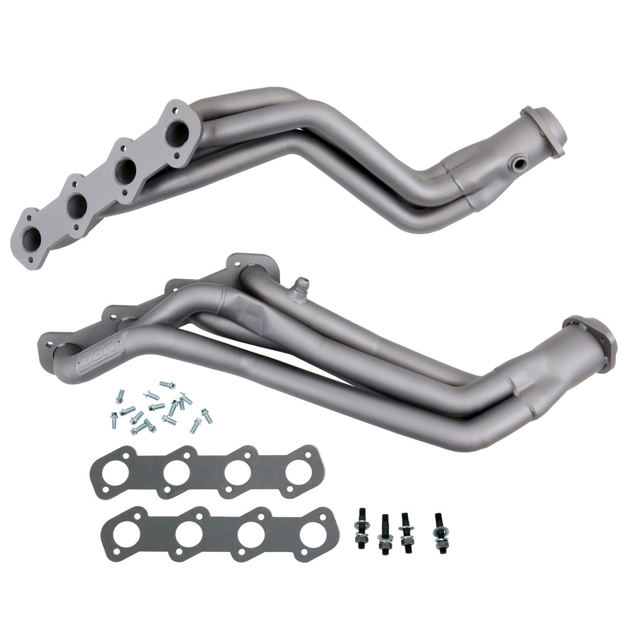 BBK 96-04 Ford Mustang 4.6L 2V (M/T Only) 1-5/8 Headers w/High Flow Catted X-Pipe (Silver Ceramic)