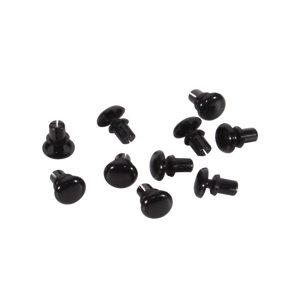 Bell Circle Grommet Plug - Black 2060013