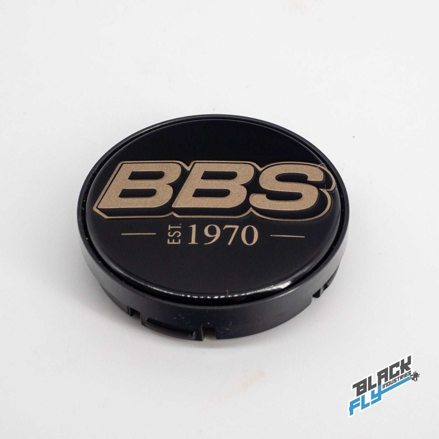 BBS LOGO Center Cap Set 56mm Black/White-Gold EST. 1970 HW58071040.4