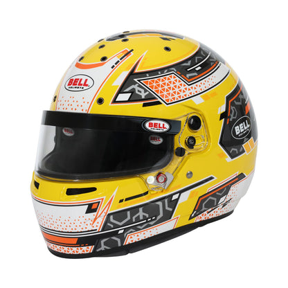 Bell RS7-K Pro Stamina Karting Helmet Anthracite/Yellow Size SML - 1310C01