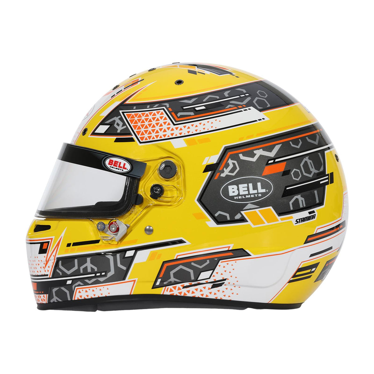 Bell RS7-K Pro Stamina Karting Helmet Anthracite/Yellow Size SML - 1310C01