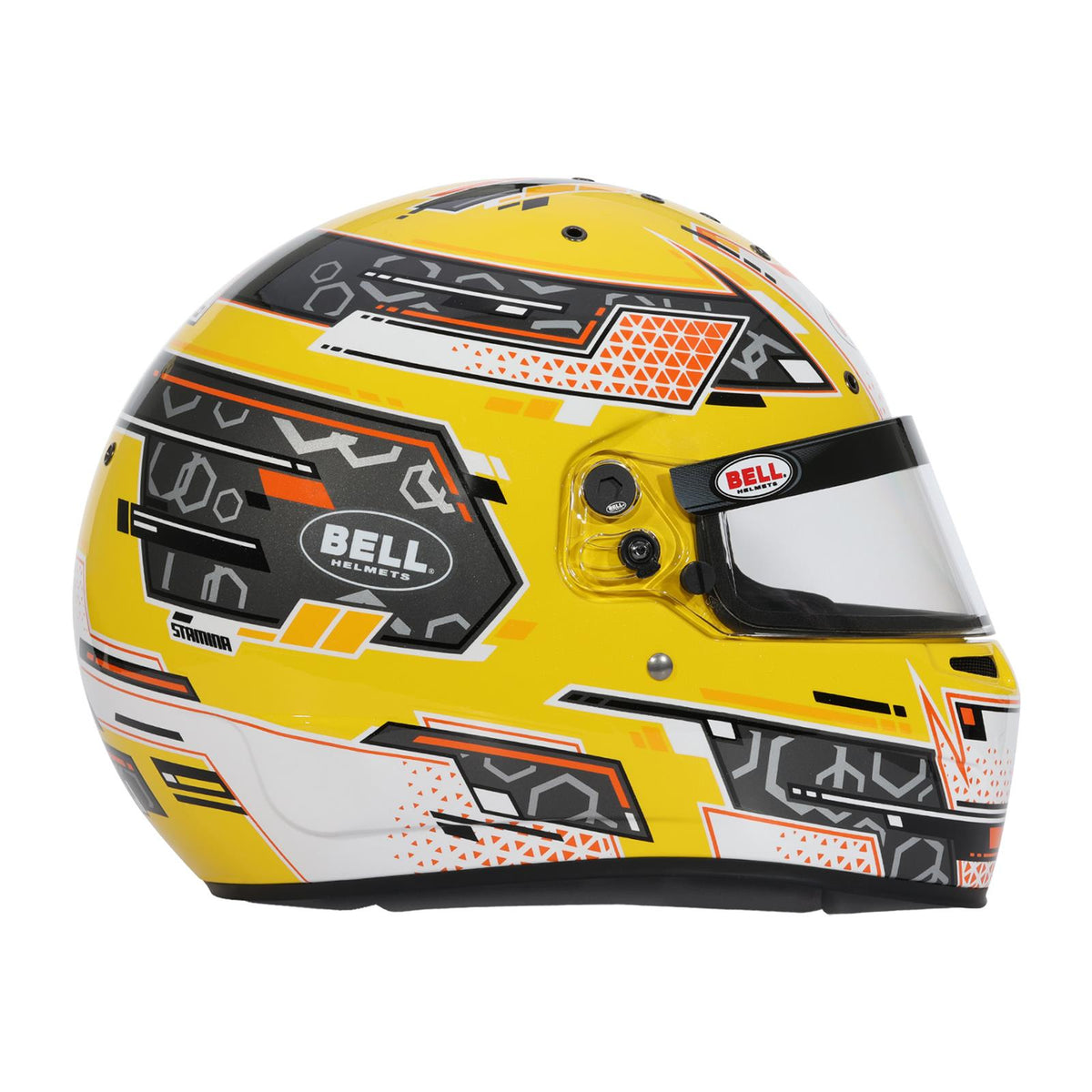 Bell RS7-K Pro Stamina Karting Helmet Anthracite/Yellow Size SML - 1310C01