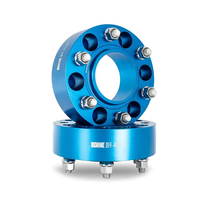 Borne Off Road Wheel Spacers - 6x139.7 - 77.8 CB - 50mm - Blue