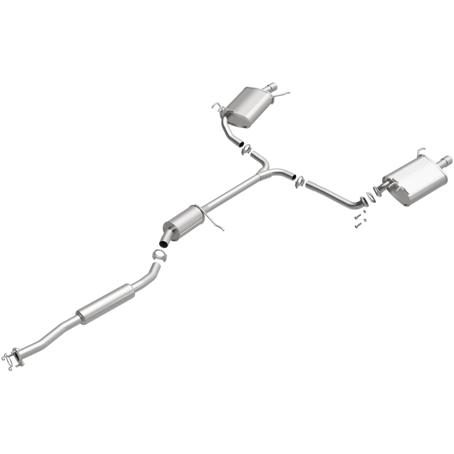 BRExhaust 106-0148 Direct-Fit Replacement Exhaust System for Acura TSX 2.4L 2004–2008