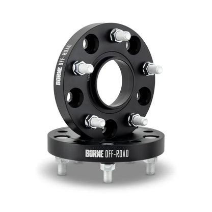Borne Off Road Wheel Spacers - 5x127 - 71.6CB - 25 - 1/2 - Black