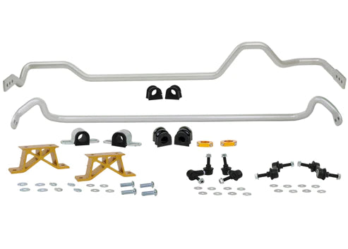 WHITELINE 04-06 SUBARU IMPREZA STI USDM FRONT & REAR SWAY BAR KIT 24MM W/MOUNTS - BSK009M Whiteline