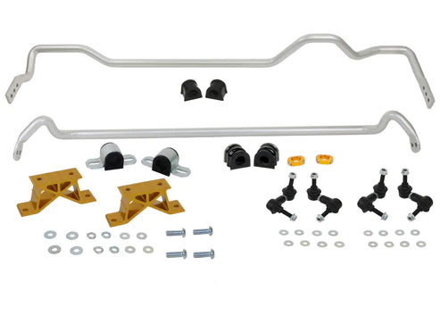 WHITELINE 04-06 SUBARU IMPREZA STI USDM FRONT & REAR SWAY BAR KIT 24MM W/MOUNTS - BSK009M Whiteline