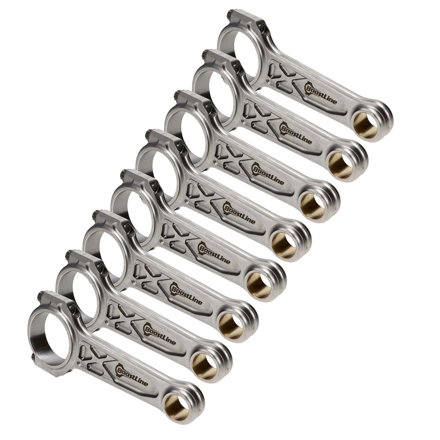 Boostline Chevy Small Block Small Journal Lightweight Connecting Rod Set 6.000in Length - ARP2000 Bo