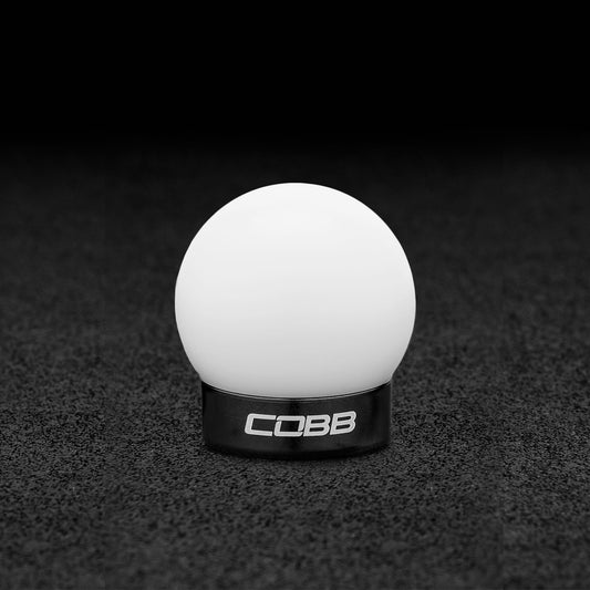 COBB Ford Mustang Shift Knob White with Black Base 2M1350-W-BK