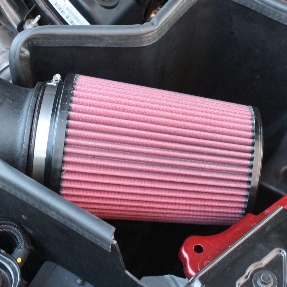JLT COLD AIR INTAKE FOR 2015-2017 MUSTANG V6 Black Textured Cold Air Intake Kit w/Red Filter JLT