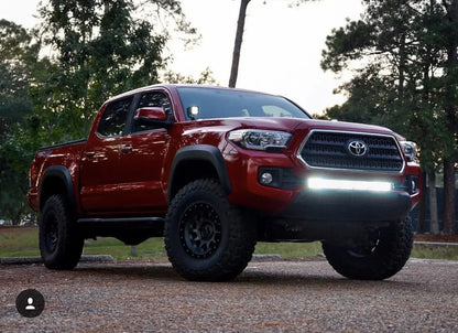Cali Raised 16-23 Toyota Tacoma 32in Lower Bumper Hidden LED Light Bar Kit