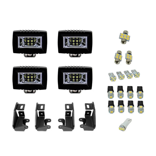 Cali Raised 10-24 Toyota 4Runner Premium Roof Rack 360 Lighting Kit