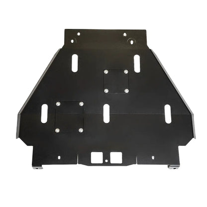 Cali Raised 2014+ Toyota Tacoma Cat Shield & Transmission Skid Plate - Hybrid/Aluminum/Powder Coat